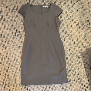 Calvin Klein Charcoal Cap Sleeve Mini Dress